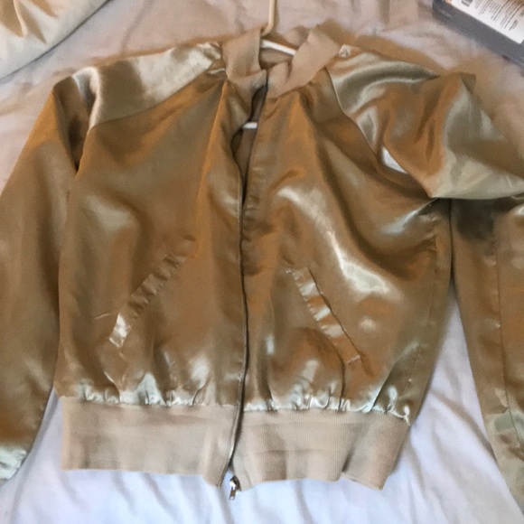 Silky satin bomber jacket - Picture 1 of 2